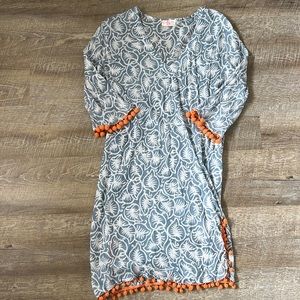 Z&L Blue & Orange Cover Up Size Small